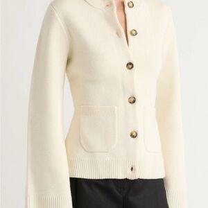 Modern Citizen Cream Button-Up Cardigan